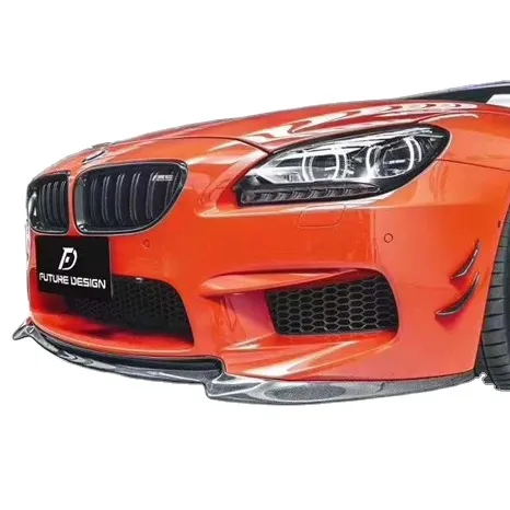 Hot Sale 2022 M6 V Style Carbon Fiber Front Lip Bumper F06 F12 F13