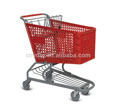 Commerical Plastic Grocery Cart from Suzhou Yuanda Business Equipment Co., Ltd