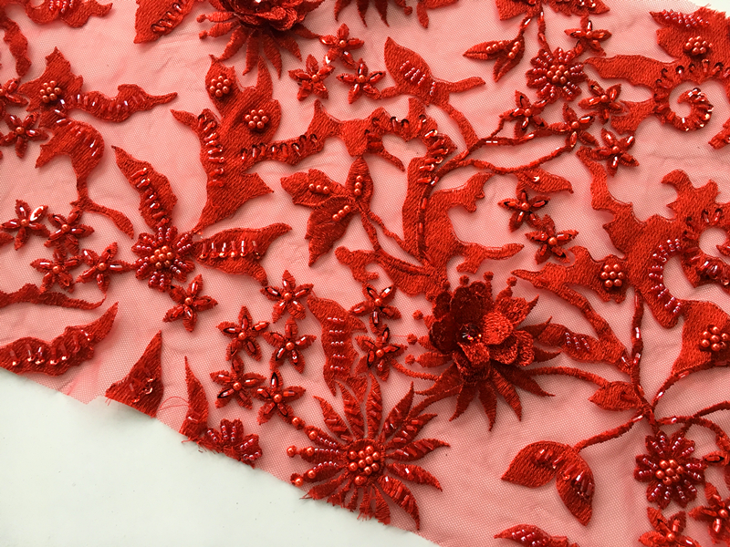 Pearl Embroidery Fabric 