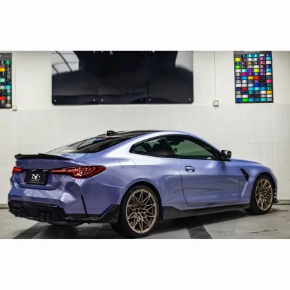 Liquid Metal Indigo Grey Car Wrap