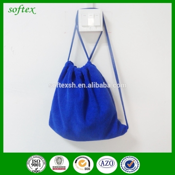 microfiber drawstring beach towel bag,folding beach towel bag