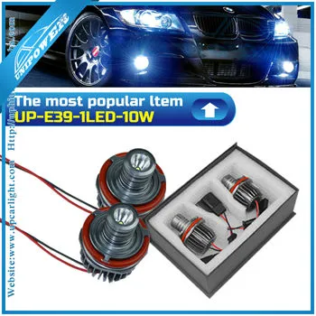 Best-seller with 2 years warranty super brightness CREE 10W E39 angel eyes headlights