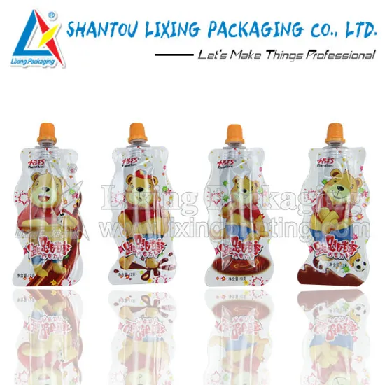 Chocolate paste spout pouch