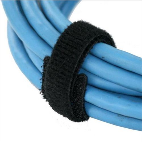 Black Soft Velcro Hook Loop Cable Tie