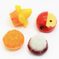 أنواع مختلفة من الفواكه على شكل فواكه مسطحة ذاتي الصنع مغناطيس ثلاجة للأطفال لعبة زينة يدوية الصنع
