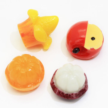 Vários tipos de frutas em forma de flatback frutas DIY ímã de geladeira Brinquedo infantil artesanato decoração artesanal