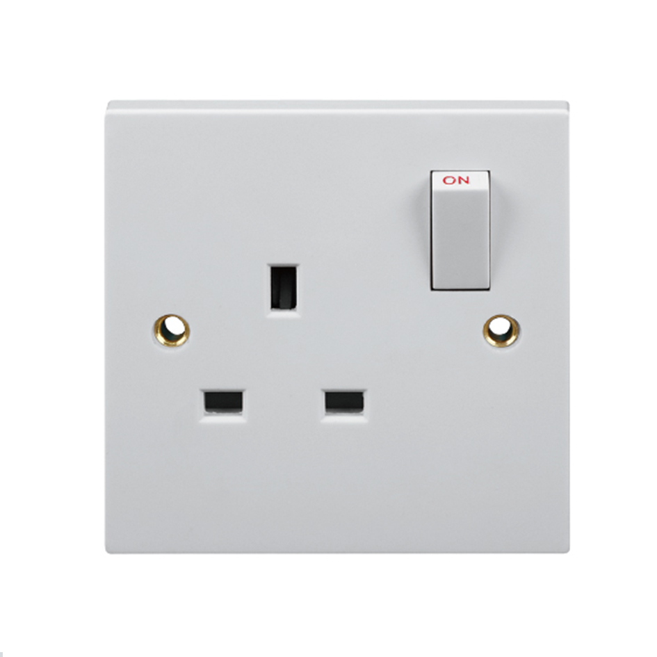 Bij serie 1x13a wandschakelaars socket