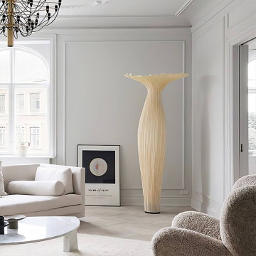 Unique Contemporary Ocean Fabric Floor Lamp with LED for Hotel Decoration