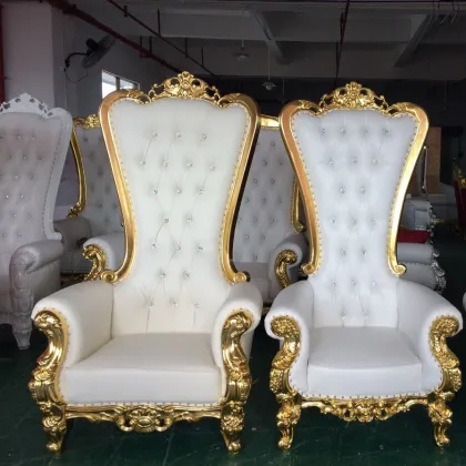 Luxury Royal Wedding Red Throne Chairs