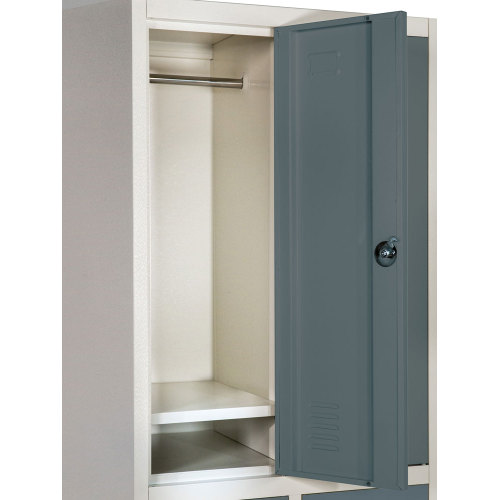 Single Locker for Sale Double Tier Metal Locker 2 Wide Factory