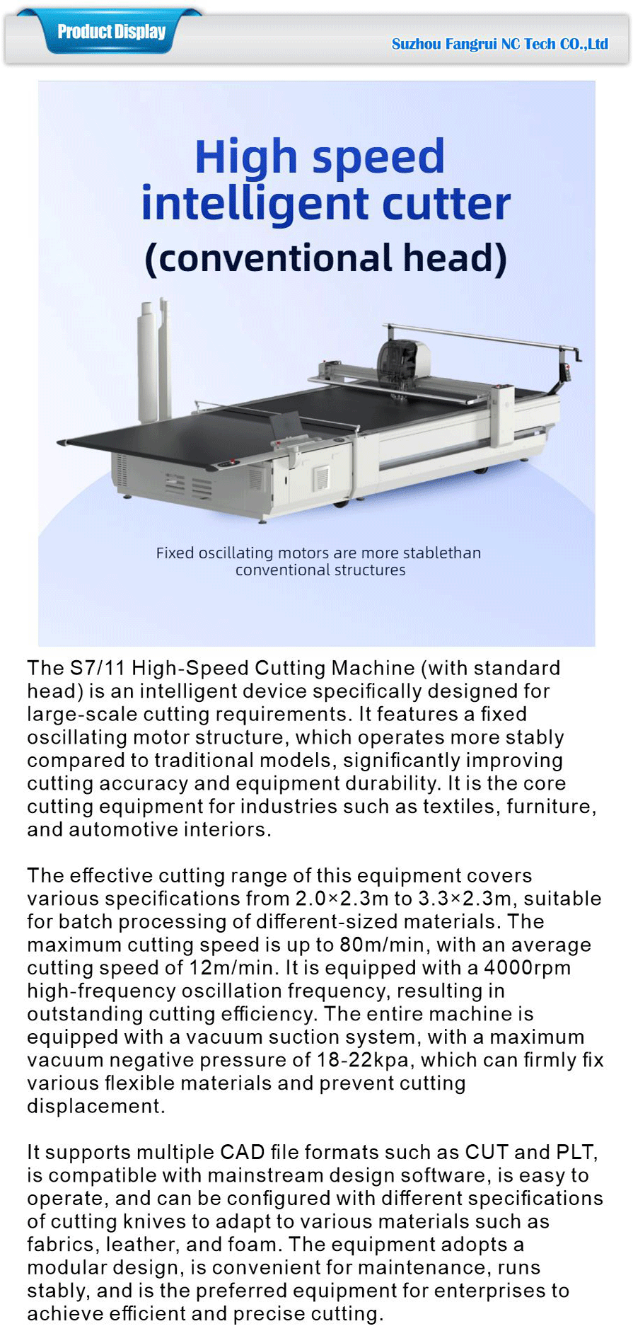 automatic fabric cutting tool
