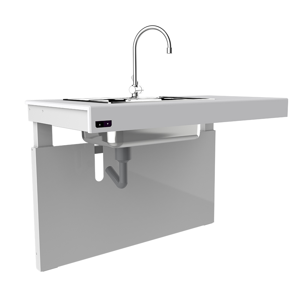 Height Adjustable Accessible Kitchen Sink for Disabled