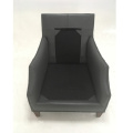 Single leather sofa solid color
