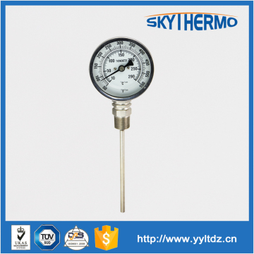 industrial stainless steel boiler temperature gauge with good quality