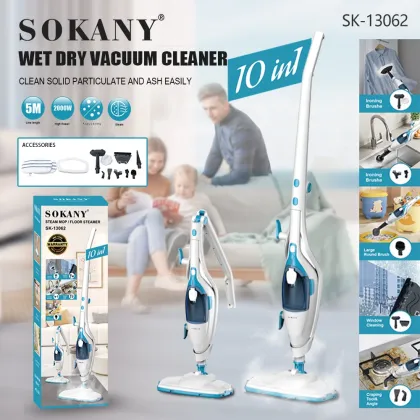 2500W Electric Floor Steam Mop & Handheld Steam Cleaner for Home Cleaning