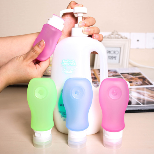 Food grade silicone shampoo squeeze travel bottle