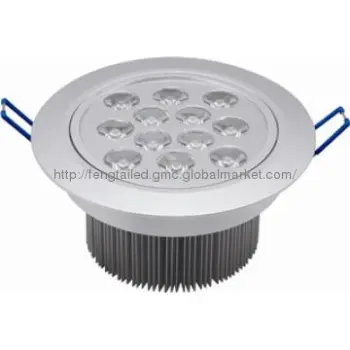 12W Slivery aluminum shell led downlight ce rohs