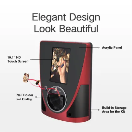 O2nails 3D Painting Nail Polish Printer Machine: DIY Nail Art Stickers & Automatic Nail Painting