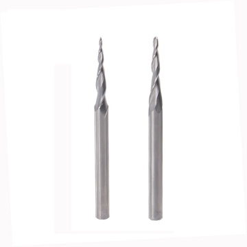Yasen 4~2mm Shank Diameter CNC Carbide Tapered Ball Nose End Mill for Woodworking