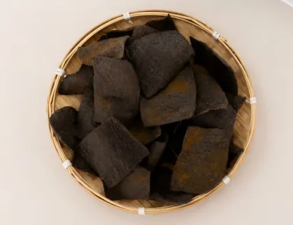Five Black Crispy Snacks