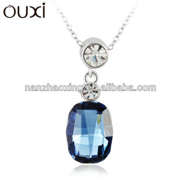 OUXI fashion statement women crystal pendant necklace