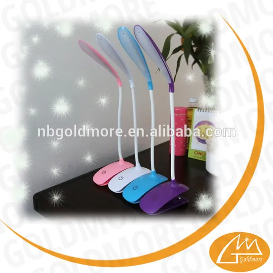 goldmore1 2w ABS material clip book light, flexible reading light, 16 led book light powered by dry battery and USB