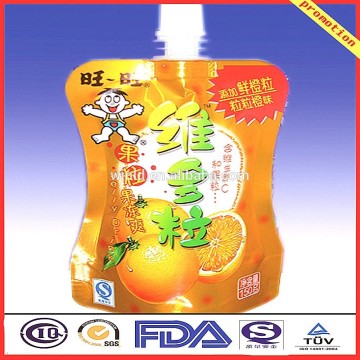 printing 200ml plastic fruit spout pouch