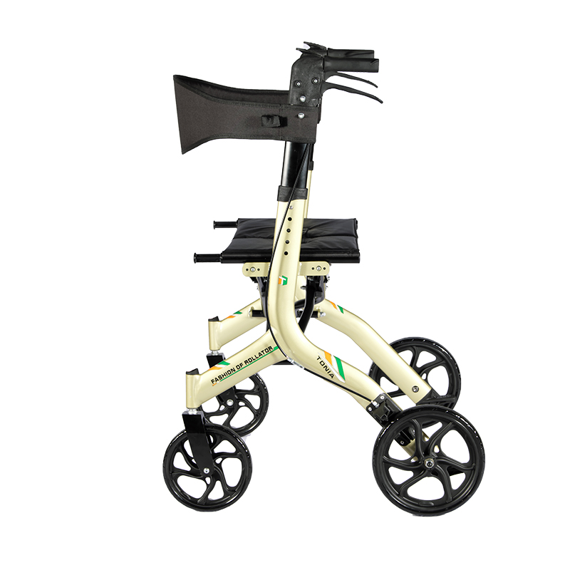 2020 TONIA Heavy Duty Rollator Sturdy Aluminum Walker for Elderly