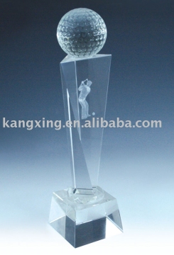 CC025G crystal trophy