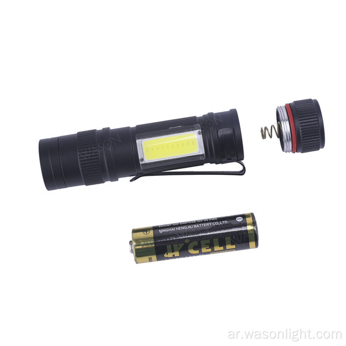 جديد ضوء EDC الجانب COB Mini AA Torch Light