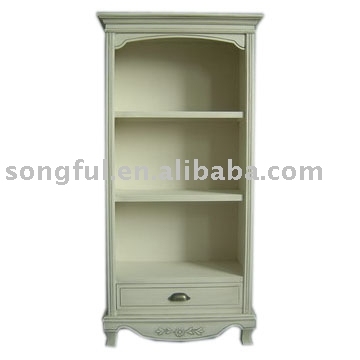 small wooden book cabinet
