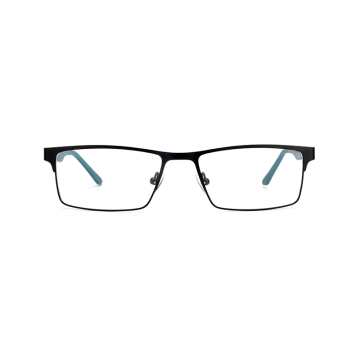 Universal Luxury Unisex Full-Rim Rectangle Spectacles Frames Fashion Metal Eyeglasses