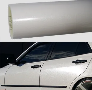 metallic diamond matte white car wrap vinyl
