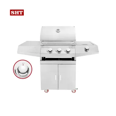 Outdoor Kitchen Large Gas Grill Folding Barbecue Grill Natural Gas BBQ Grill