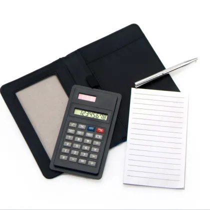 8 Digits Multi-functional Notebook Calculator with Pen