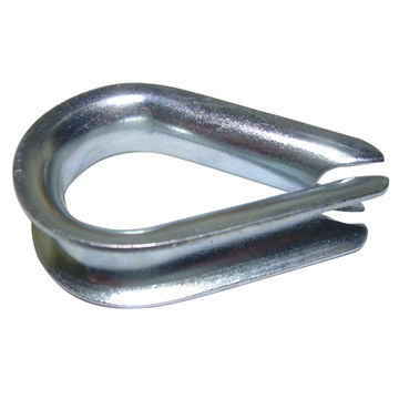 G-411 Wire Rope Thimble, US Type Standard, Galvanized/Self Color Surface, Rigging Hardware