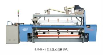 Medium speed loom weaving linen fabric
