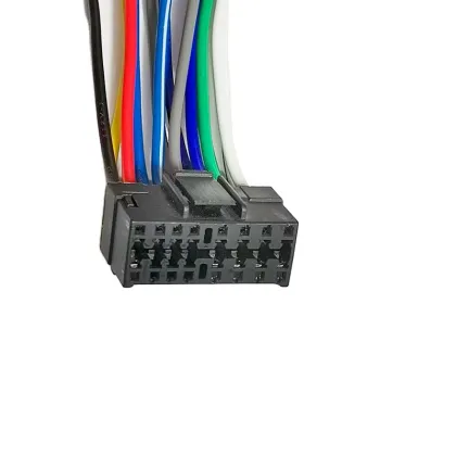 Wholesale Customized 16 Pin Automotive Radio Wire Harness Cable for JVC Aftermarket