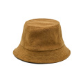 New Design Brown Terry Towel Bucket Hat