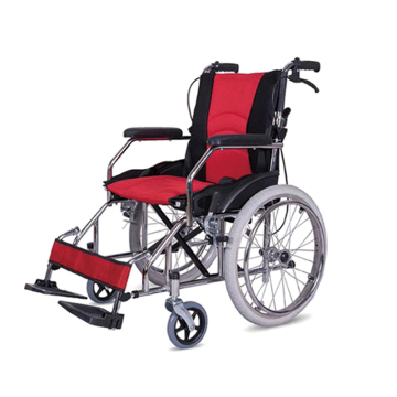 Lightweight manual folding wheelchair for disabled