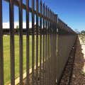 Industrial area PVC powder coated Iron fence
