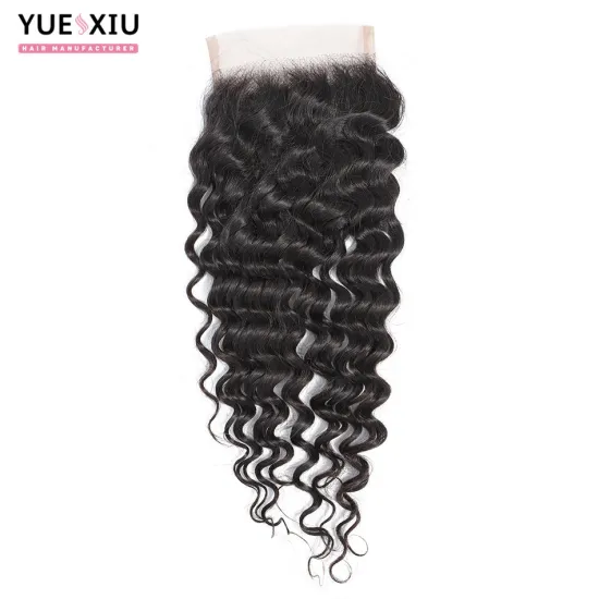 Lace Frontal Deep Wave Wholesale Raw Indian Human Hair Transparent Swiss Lace Frontal
