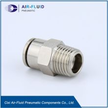 Air-Fluid Male Adapter FittingTube Nickel Plated Brass.