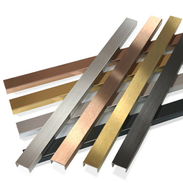 Aluminum Flat U Profiles - Decorative Wall Tile Accessories