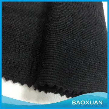 China supplier 95%polyester 5%spandex 2x2 rib fabric