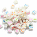 100Pcs Polymer Clay Letter Beads für Armband Schmuck Dekoration Handmade Letter Charms Schlüsselanhänger DIY Craft