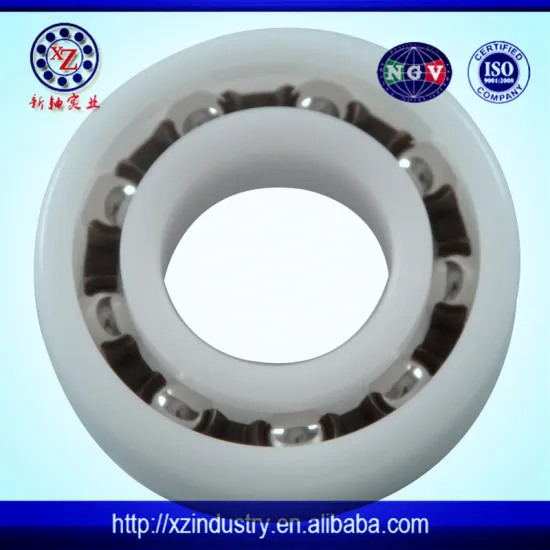 China Low friction plastic POM/PA deep groove ball bearing 6003