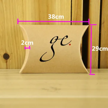 Custom printed gold paper pillow box