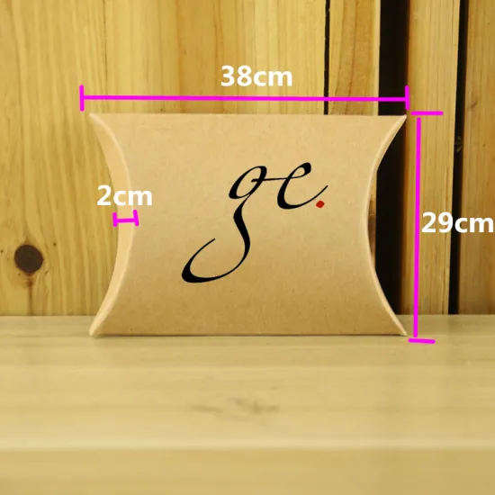Custom printed gold paper pillow box