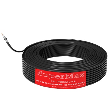 Super Max Factory Supply CATV CCTV Satellite TV Coaxial Cable - 91m/100yard